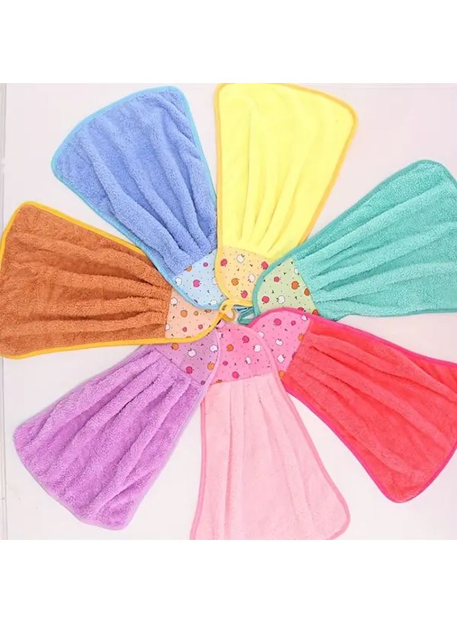 1 3 Pack Fruit Shaped Hand Towels Soft Coral Flock Quick Dry Absorbent Kitchen And Bath Towels With Hanging Loop Random Color Multicolor Patterns For Home Decor - Image 4