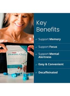 Humann Superbeets Memory & Focus Brain Supplement Chews Mental Alertness Clinically Studied Nootropics Resveratrol Plus Beet Root Powder Blueberry Pomegranate Flavor 30 Count  - Image 4