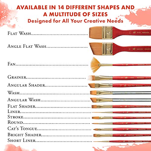 Princeton Heritage, Series 4050, Synthetic Sable Paint Brush for Watercolor, Stroke, 1/2 Inch - Image 5