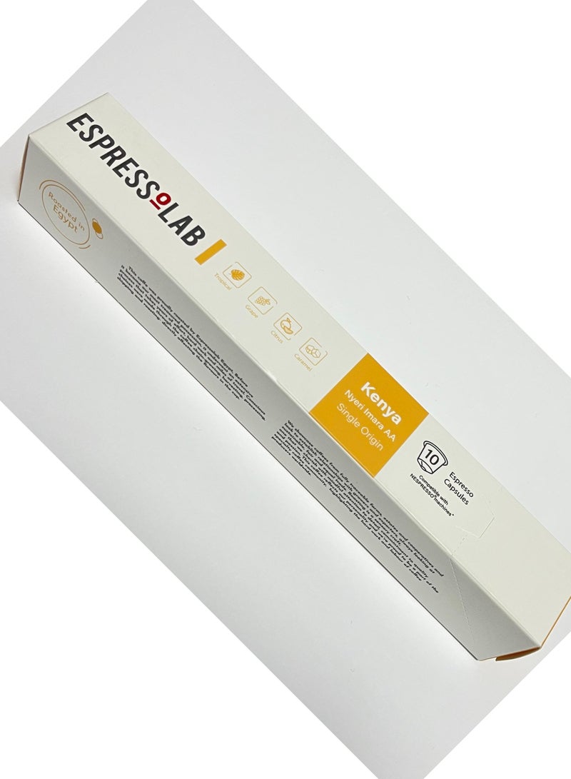SLVRSKN Espresso Lab Retail - Kenya - 10 Capsules -56g 