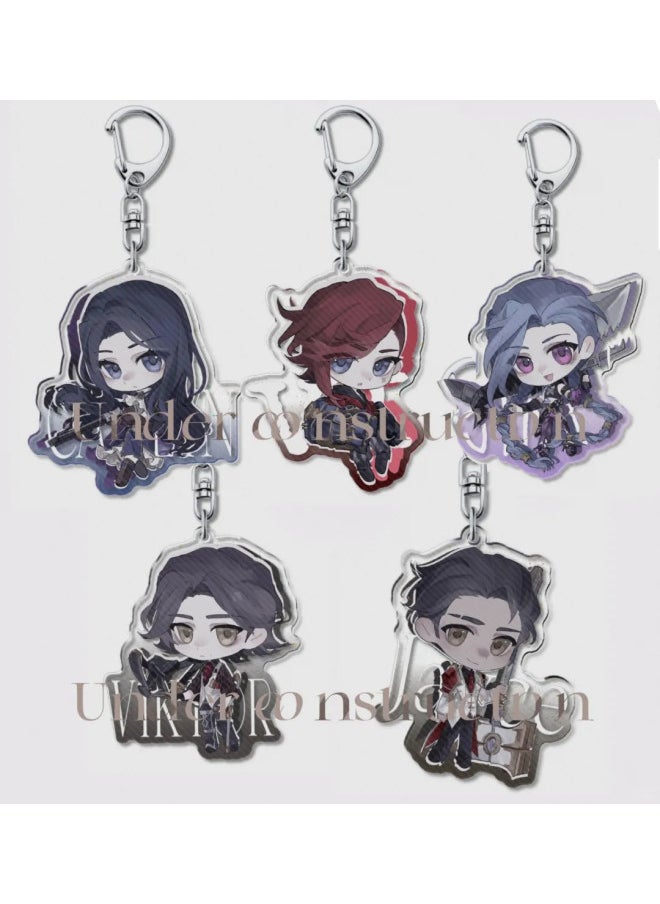 Generic - Arcane Anime Keychain Women League of Legends Acrylic Key Chain Man Funny Key Ring Pendant Ornament Accessories Friend Gift-Color:3 - Image 1