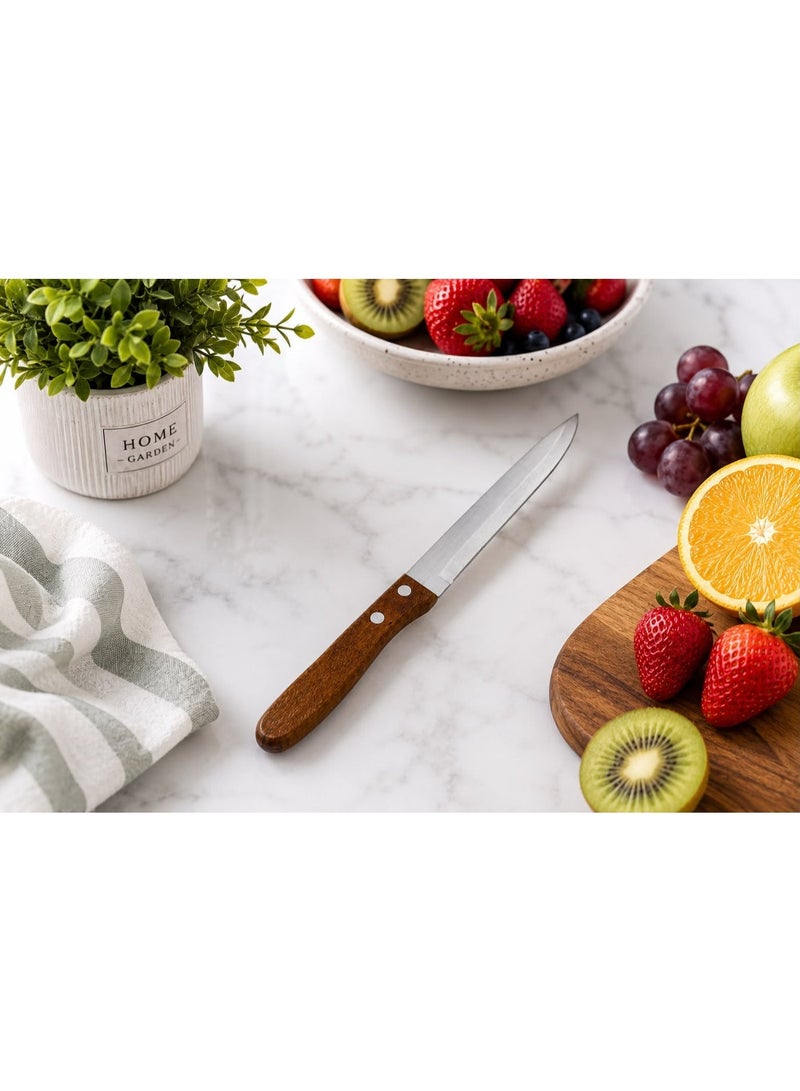 6-Inch Stainless Steel Chef Knife with Ergonomic Handle - Image 3