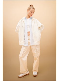 DeFacto Woman Oversize Fit Hooded Long Sleeve Knitted Cardigan  - Image 2