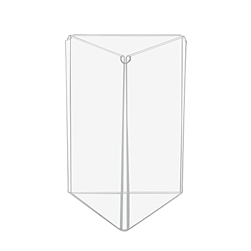 SourceOne Source One Three Panel Sided Acrylic Table Tent Sign Holder Table Top Menu Holder (5x7 Inch) - Image 2