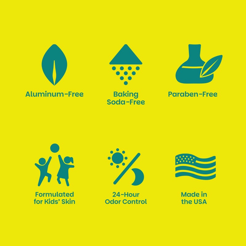 Kobi مزيل العرق كوفي للأطفال النشيطين، المراهقين، الأولاد، البنات - طبيعي، خالي من الألمنيوم، قوة رياضية - نعناع سبراينت - Image 5