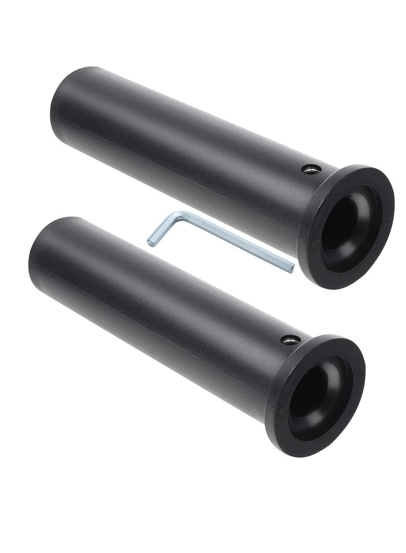 Generic 2PCS Adapter Sleeve Converts 1" Standard Weight Plate Posts to 2" Weight Plate Posts Heavy Duty Nylon and Removable end Cap - Image 1