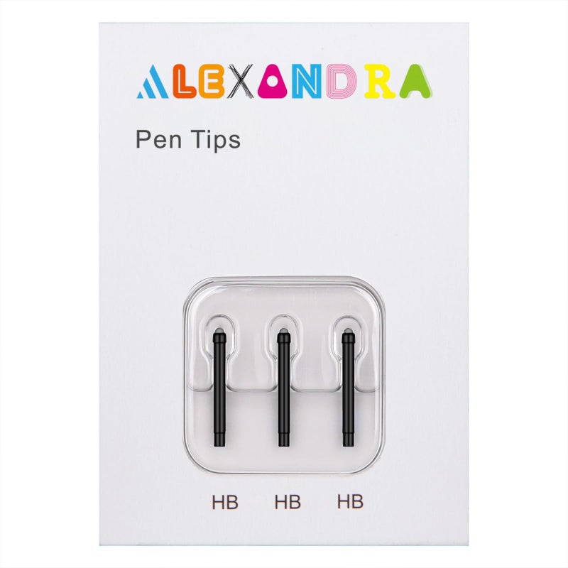 Alexandra Original Surface Pen Tips Replacement (3 Ã— HB, Default Tip) for 2017 Microsoft Surface Pen(Model 1776), Surface Pro 4 Pen - Image 1