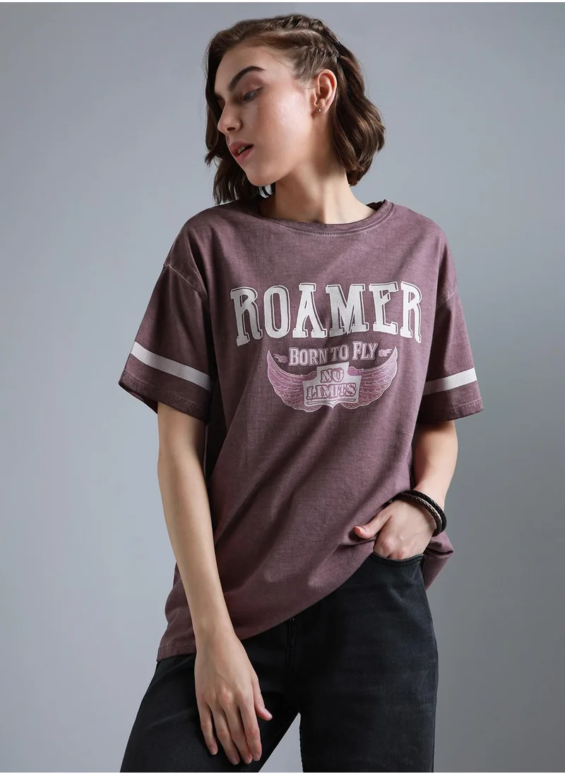 هاي ستار Women Mauve T-shirts