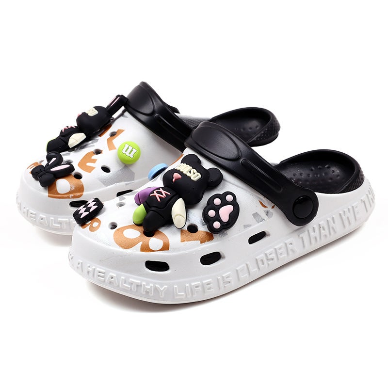 Children'S Cave Shoes Summer Non-Slip Children'S Cartoon Bear Home Large Children'S Soft Sole Boys Sandals Indoor Slippers - Image 5