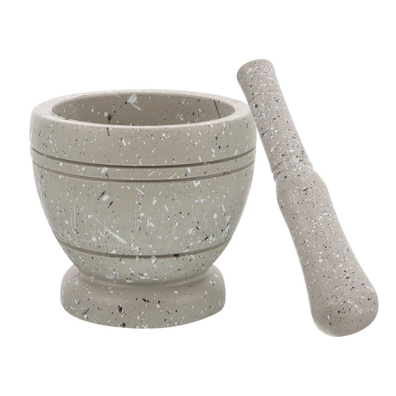 Compact Plastic Mortar and Pestle Set for Garlic Spice Crushing - Image 2