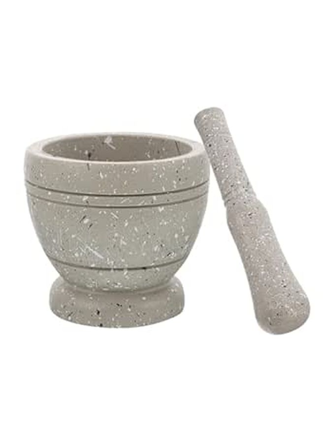 Compact Plastic Mortar and Pestle Set for Garlic Spice Crushing - Image 1
