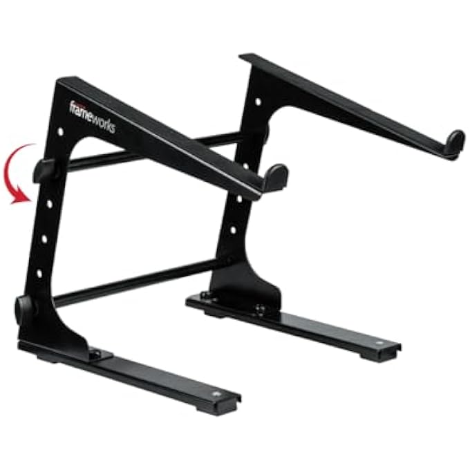 FrameWorks PORTABLE DESKTOP LAPTOP/DJ CONTROLLER STAND WITH FIXED HEIGHT (GFWLAPTOP1000) - Image 1