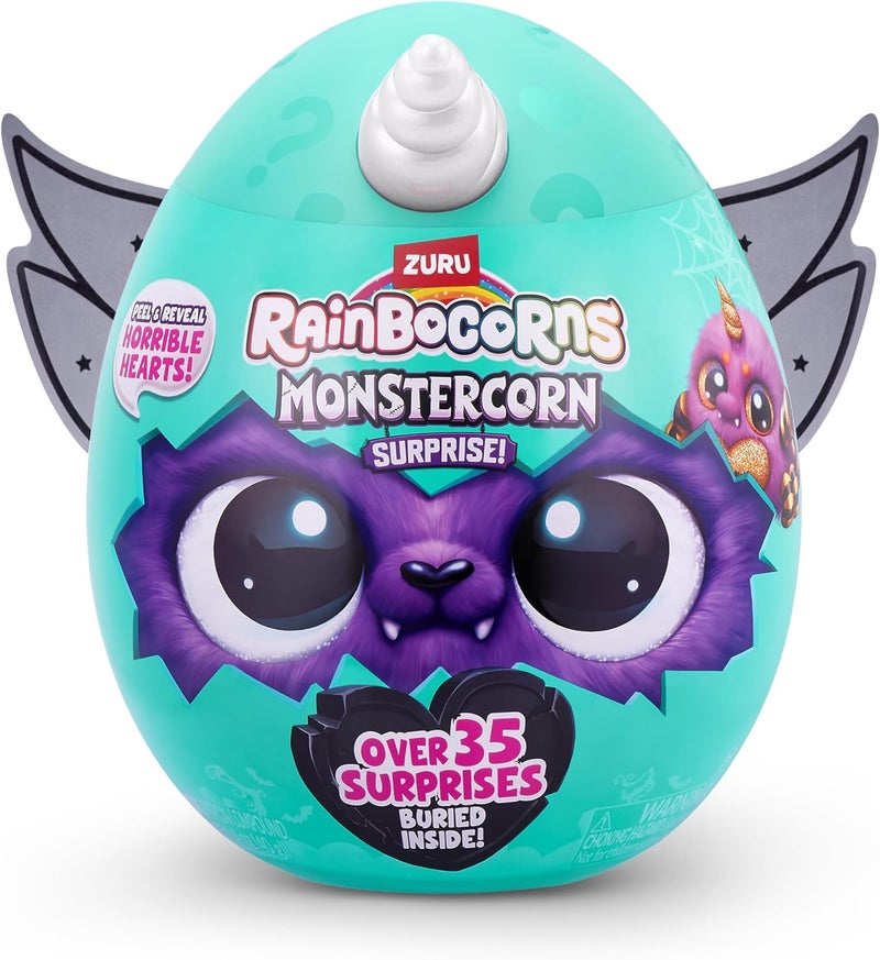 Rainbocorns Monstercorn Surprise Raven - Unboxing Soft Toy with 35 Surprises and Wearable Accessories - Image 2