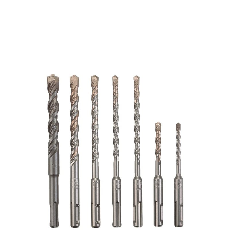 BOSCH BOSCH HCK001 7 Piece Carbide-Tipped SDS-Plus Rotary Hammer Drill Bit Set with Storage Case  - Image 1