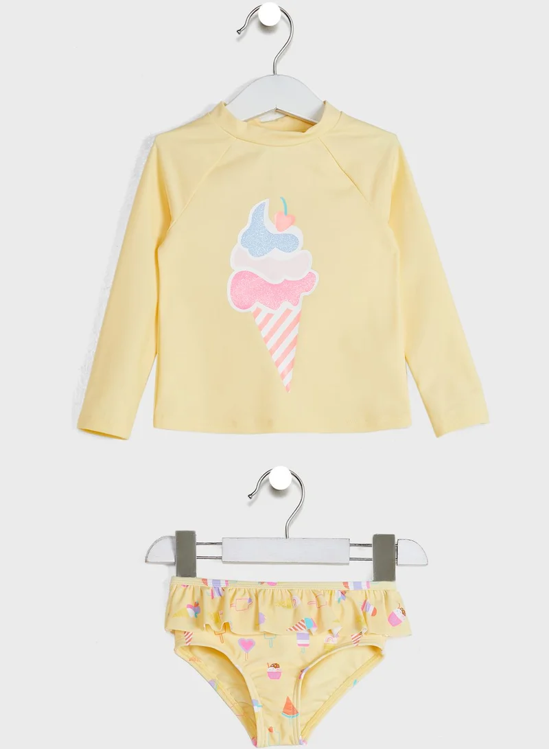 Marks & Spencer Kids 2 Piece Ice Cream Swim Set