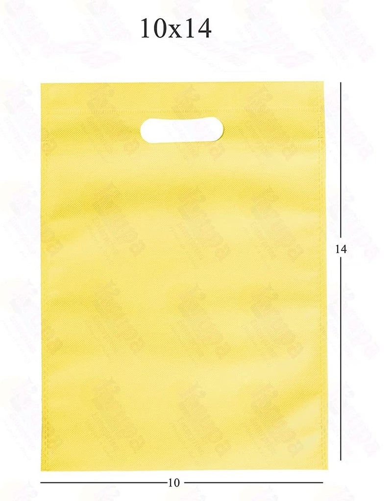 Tia Crafts Eco-Friendly bag D-Cut Cloth Carry Bag, Handle Bag, Shopping Bag, Daily use, For Gift Completely Eco Friendly Bags (10X14 inch, 100) - Image 2