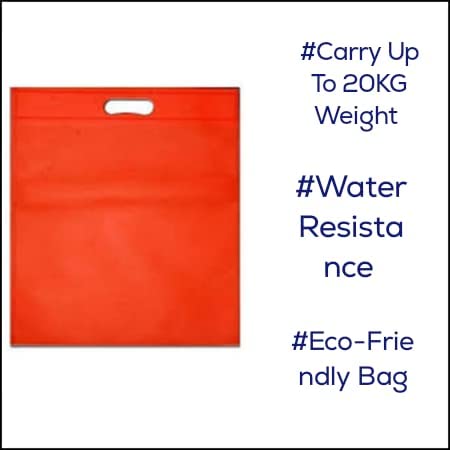Tia Crafts Eco-Friendly bag D-Cut Cloth Carry Bag, Handle Bag, Shopping Bag, Daily use, For Gift Completely Eco Friendly Bags (10X14 inch, 100) - Image 3