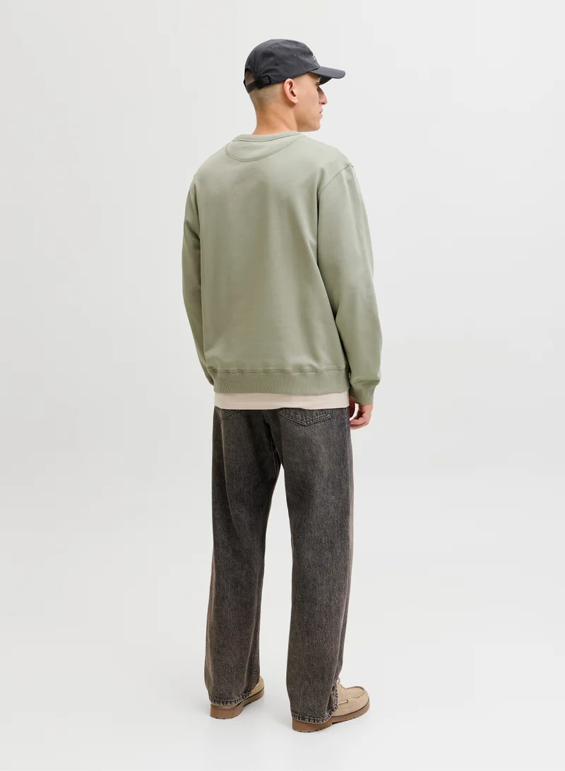 جاك اند جونز Logo Crew Neck Sweatshirt