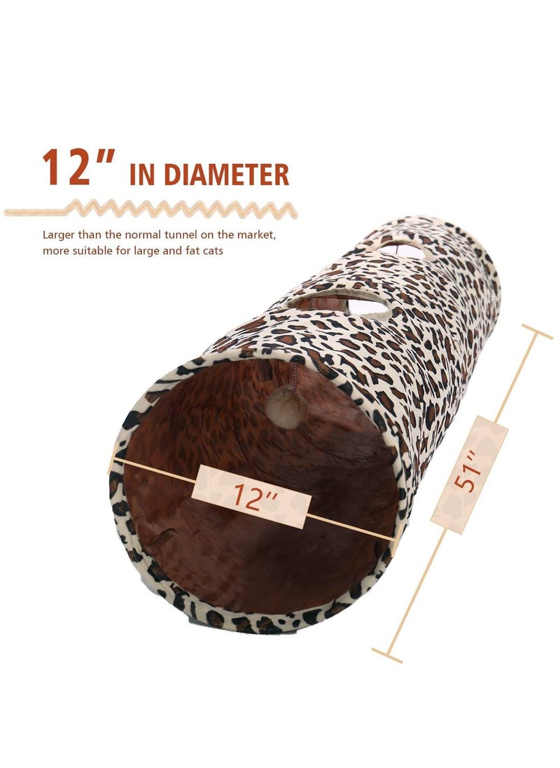 Alissa Cat Toys Collapsible Tunnel Dog Tube for Fat Cat Rabbits Dogs Length 130cm Diameter 30cm  - Image 2