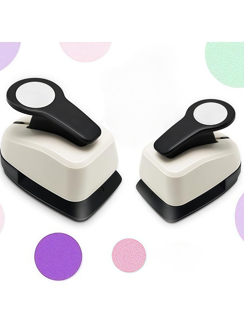 آلة نقش دائرية مكونة من قطعتين، آلة نقش للأطفال لصنع الورق يدويًا - Image 1