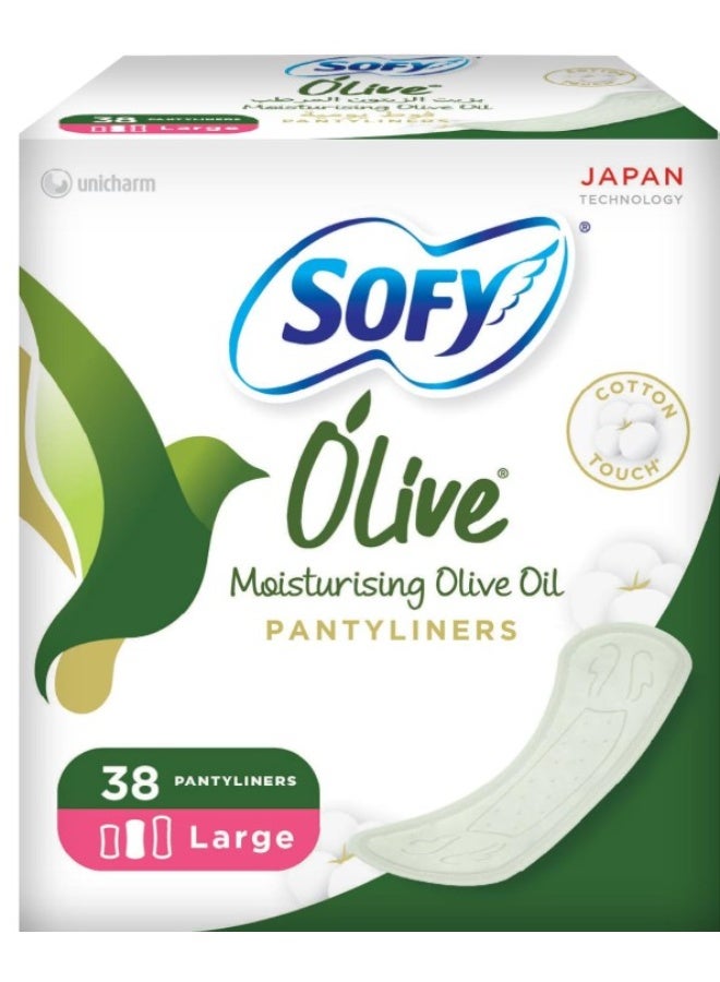 Sofy Olive Pantyliner Large 175mm 38 Pcs - Image 1