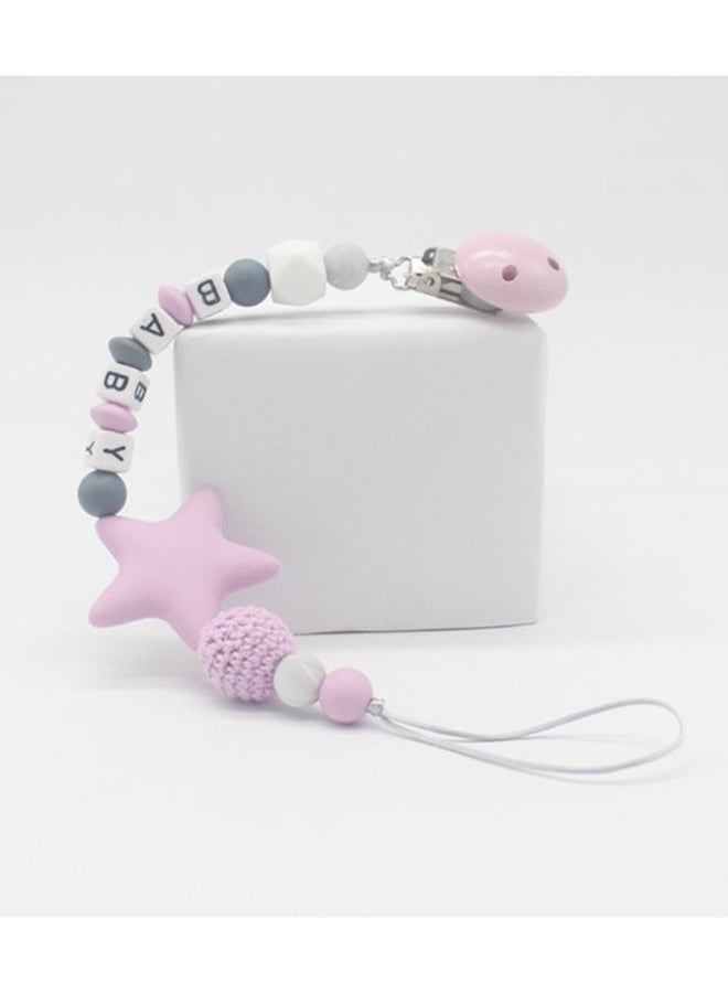 Cute Shape Handmade Baby Safe Silicone Teething Pacifier Clips Holder Chain - Image 5