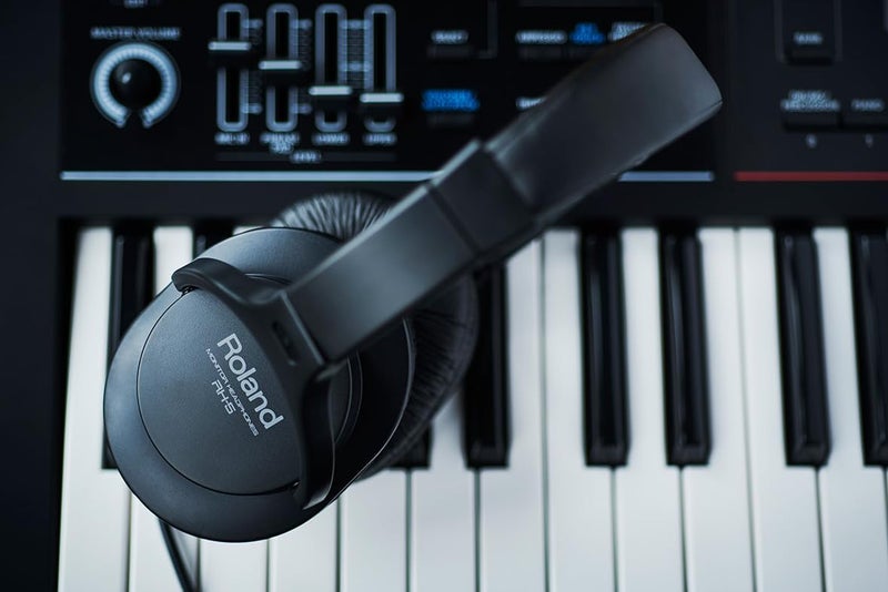 Roland RH-5 Quality Comfort-Fit Headphones for Electronic Musical Instruments,Black, 40mm driver - Image 2