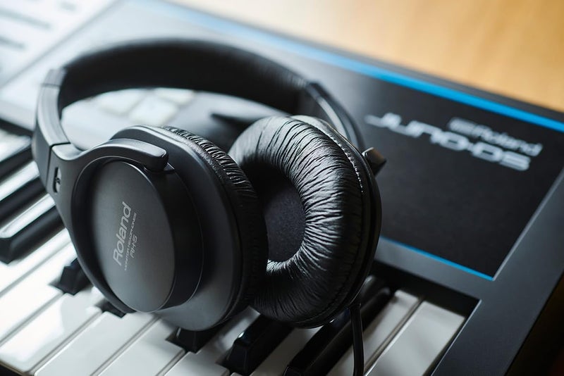 Roland RH-5 Quality Comfort-Fit Headphones for Electronic Musical Instruments,Black, 40mm driver - Image 1