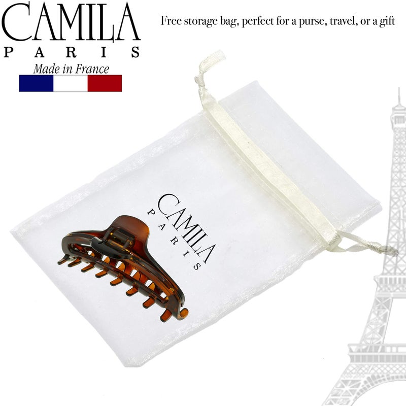 Camila Paris CP2370 French Hair Clip for Women, Medium Narrow, Open, Girls Hair Claw Clips Jaw Fashion Durable and Styling Hair Accessories for Women, Strong Hold No Slip Grip, Made in France - Image 5