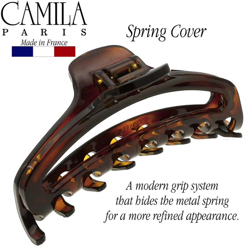 Camila Paris CP2370 French Hair Clip for Women, Medium Narrow, Open, Girls Hair Claw Clips Jaw Fashion Durable and Styling Hair Accessories for Women, Strong Hold No Slip Grip, Made in France - Image 4