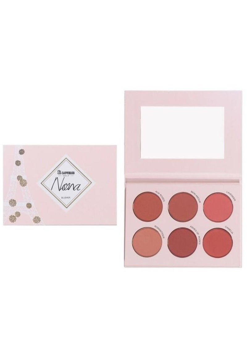 LOVEME 6-Color Nona Blush Palette Multicolour (2)