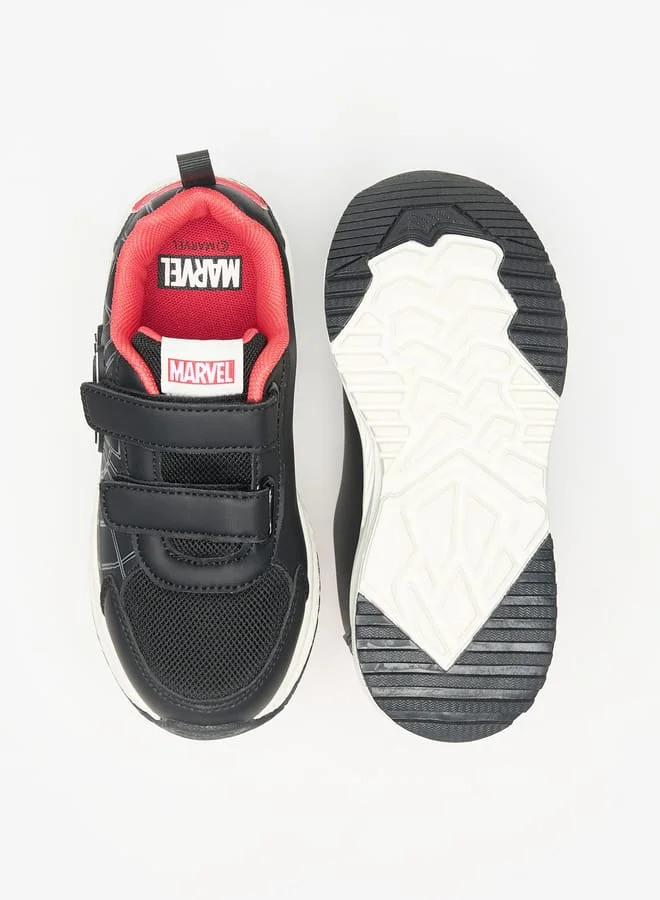 مارفل Marvel Spider-Man Print Sneakers with Hook and Loop Closure