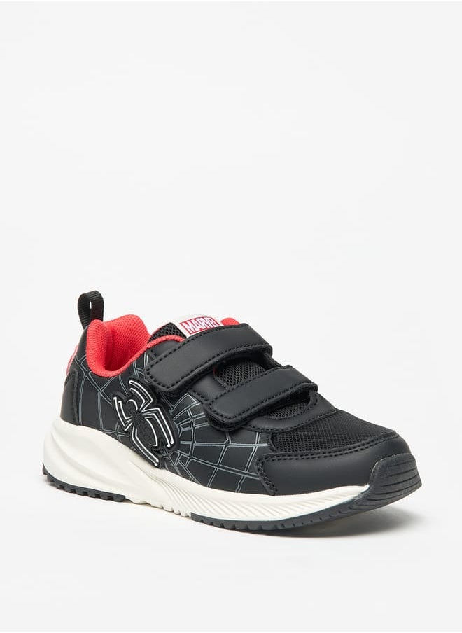 MARVEL - Marvel Spider-Man Print Sneakers with Hook and Loop Closure - Image 1