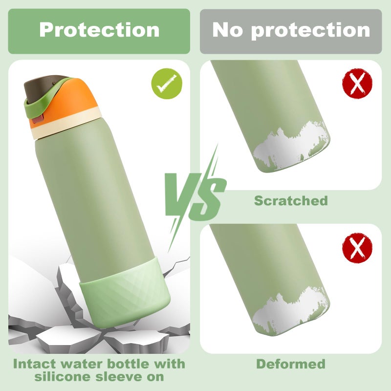 Beonsky Silicone Boot for Owala Water Bottle 32 oz, Anti-Slip Protective Sleeve for FreeSip/Twist/Flip Stainless Steel Water Bottles Accessories - Image 3