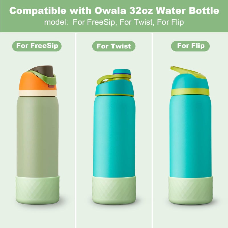 Beonsky Silicone Boot for Owala Water Bottle 32 oz, Anti-Slip Protective Sleeve for FreeSip/Twist/Flip Stainless Steel Water Bottles Accessories - Image 2