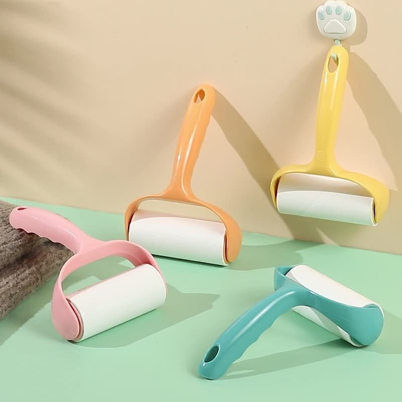 Hair Sticker Roller Tearable Dust Sticking Paper Roller Brush Absorbing Hair Dressing Brush Clothes Felt Hair Roller Replacement Roll Paper - Image 2