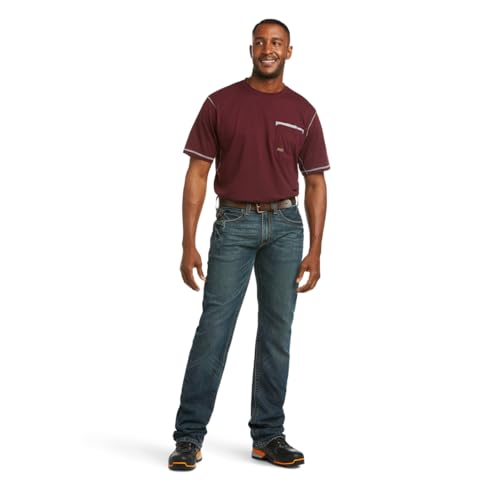 Ariat Rebar M4 Slim Fit Durastretch Straight Leg Jean – Work Jeans for Men - Image 4