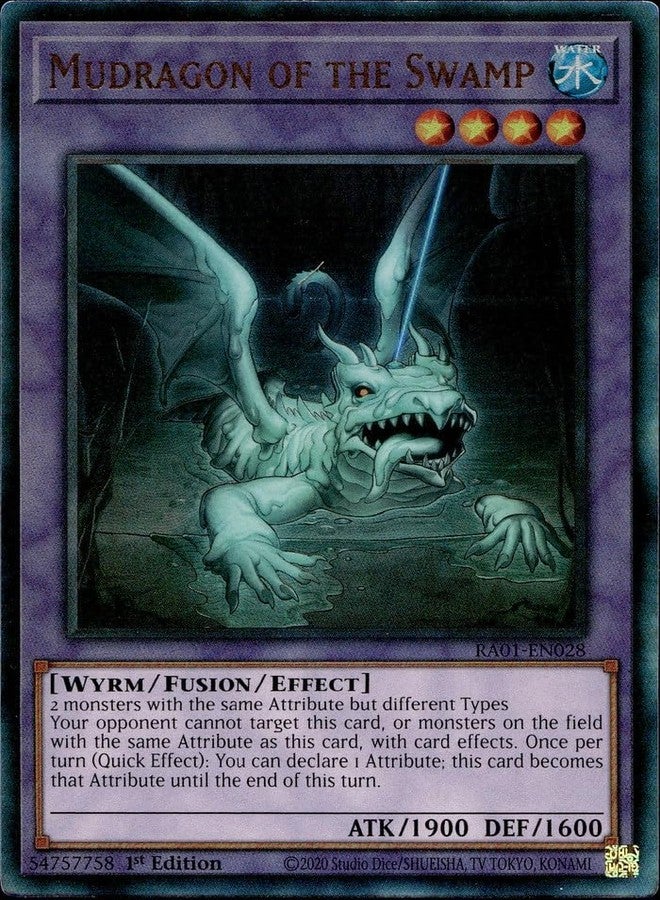 Yu-Gi-Oh! Mudragon of The Swamp (PUR) - RA01-EN028 - Prismatic Ultimate Rare - 1st Edition