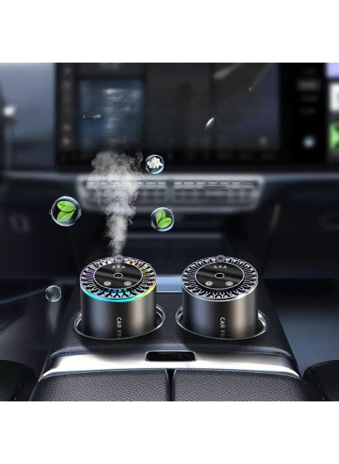 Generic Car Air Freshener with LED Lights, 3-Level Adjustable Fragrance, Car Diffuser Humidifier Aromatherapy Essential Oil Diffuser - USB Cool Mist Mini Portable for Car, Home, Office, Bedroom  - Image 3