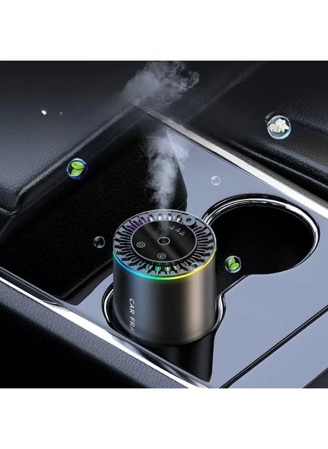 Generic Car Air Freshener with LED Lights, 3-Level Adjustable Fragrance, Car Diffuser Humidifier Aromatherapy Essential Oil Diffuser - USB Cool Mist Mini Portable for Car, Home, Office, Bedroom  - Image 4