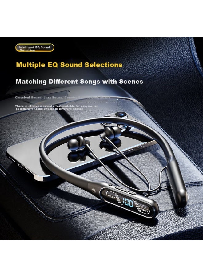 VIKEN Berlin Sound Latest Model Bluetooth Earphones Neck Hanging Wireless Sports Magnetic Neck Hanging Large Battery Ultra-Long Endurance Running Noise Reduction Sweat-Proof Gaming - Image 1