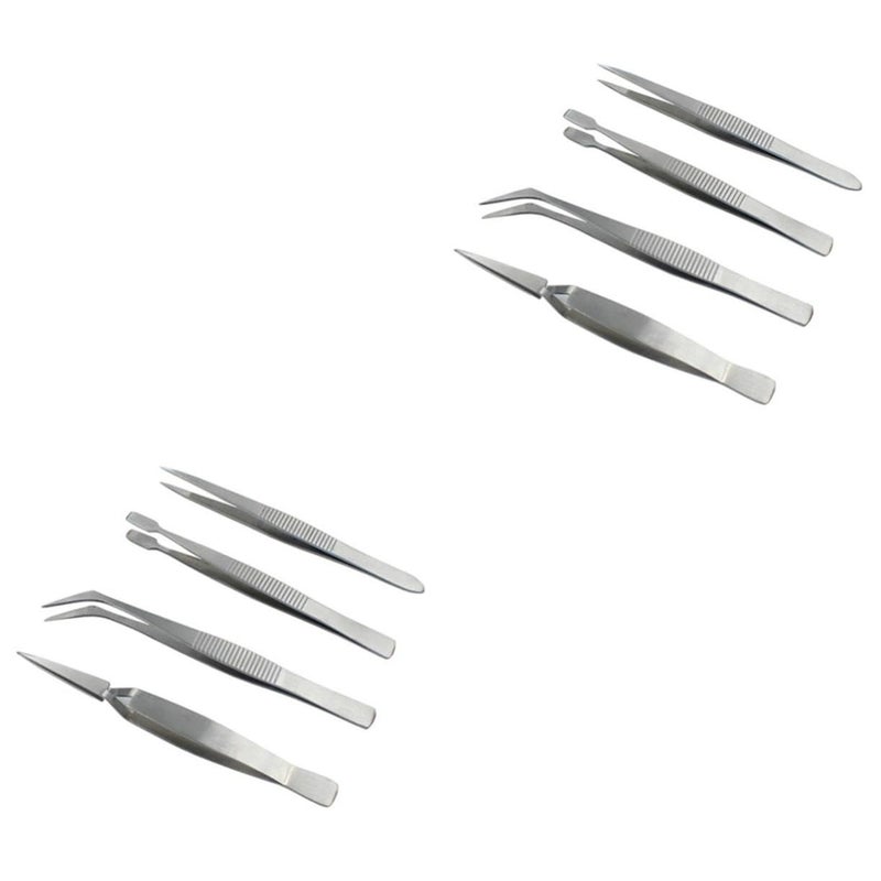 8pcs Steel Nail Art Precision Kit Thickened Pointed Tips Jewelry Repair Multifunctional Tool - Image 2