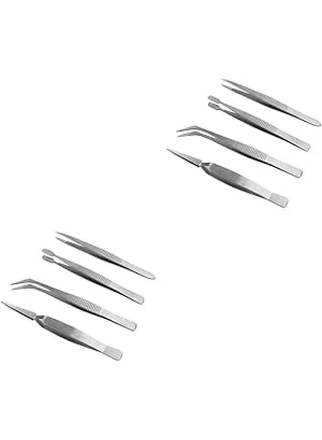 8pcs Steel Nail Art Precision Kit Thickened Pointed Tips Jewelry Repair Multifunctional Tool - Image 1