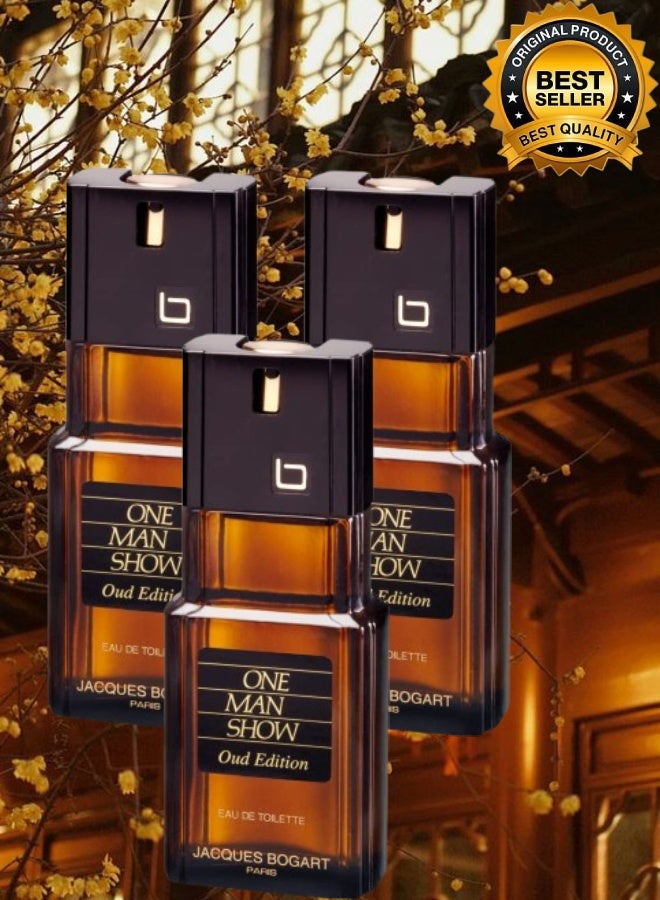 جاك بوغارت 3 قطع عطر وان مان شو عود اديشين 100مل - Image 1