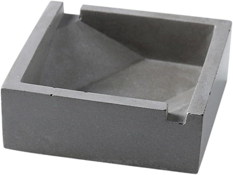 Creative Cement Ashtray Small Grey Smokeless Ash Container Desktop Home Ornament - Image 1