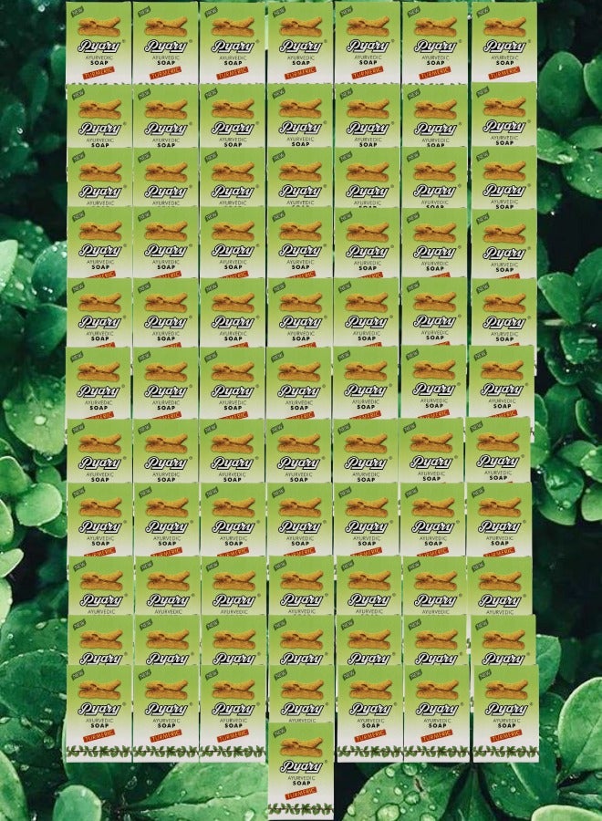 بياري 78 قطع صابون آيورفيدي كركم