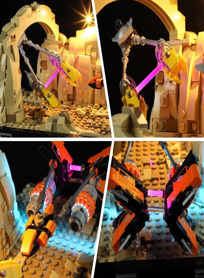 BRIKSMAX Led Lighting Kit for Lego-75380 Mos ESPA Podrace Diorama - Compatible with Lego Star Wars Building Set- Not Include Lego Set - Image 3