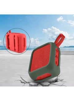 Beauenty Silicone Case Protective Cover with Speaker Mount Strap Portable Speaker Case Shockproof Speaker Cover for JBL Go 4 BT Speaker-Black  - Image 5