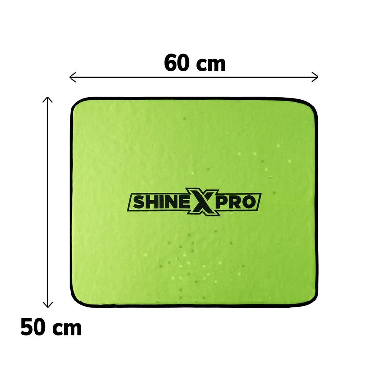 shinexpro Microfiber Car Cleaning Cloth & Wash Mitt Kit - Includes SuckerXtreme 600GSM (60x50 CM) Microfiber Cloth for Car & Dual Sided Chenille Microfiber Wash Mitt - Image 5