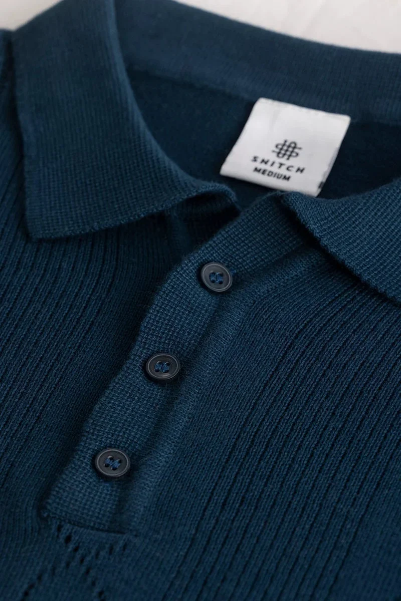 SNITCH StitchSensei Navy Polo T-Shirt